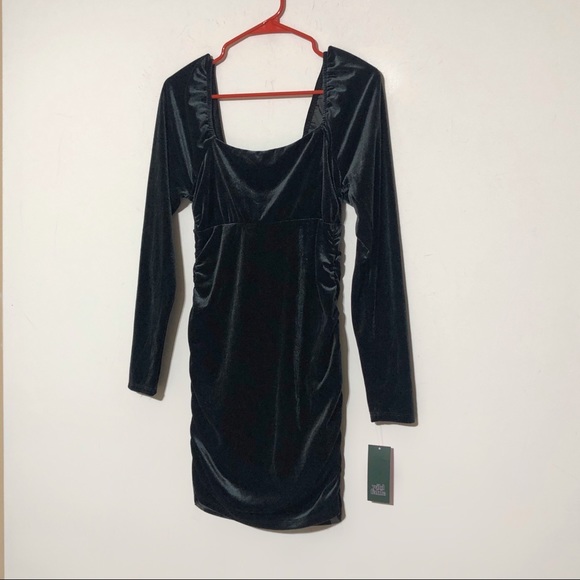 NWT Wild Fable Velvet Bodycon Dress - Picture 3 of 11